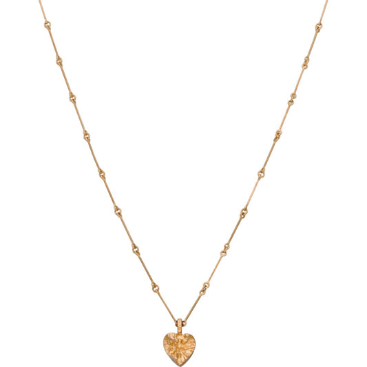 Heart pendant with chain 14k